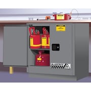 JUSTRITE SURE-GRIP® EX UNDERCOUNTER FLAMMABLE SAFETY CABINET, CAP. 22 GALLONS,  892303